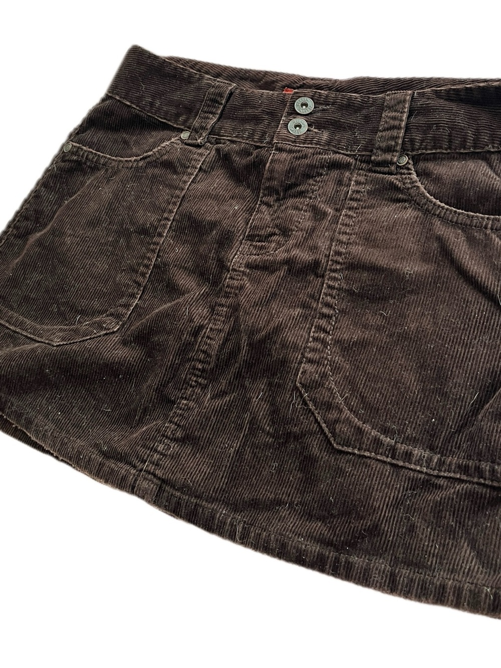 dELiA*s low ride Brown Corduroy Mini Skirt Sz 5/6
